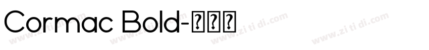Cormac Bold字体转换